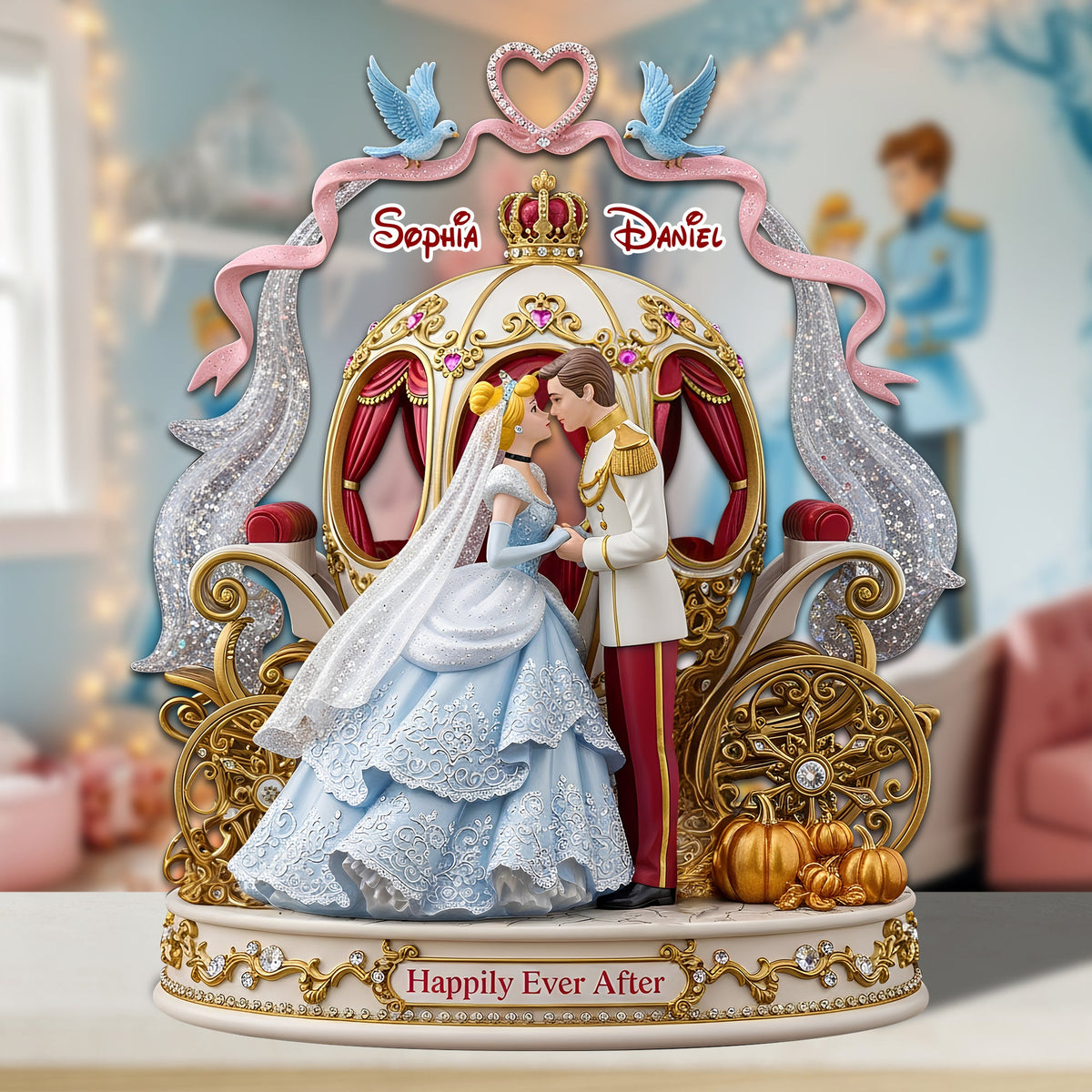 Fairy Tale Couple Plaque - Personalized Gifts For Couple 01tolu180625-Homacus