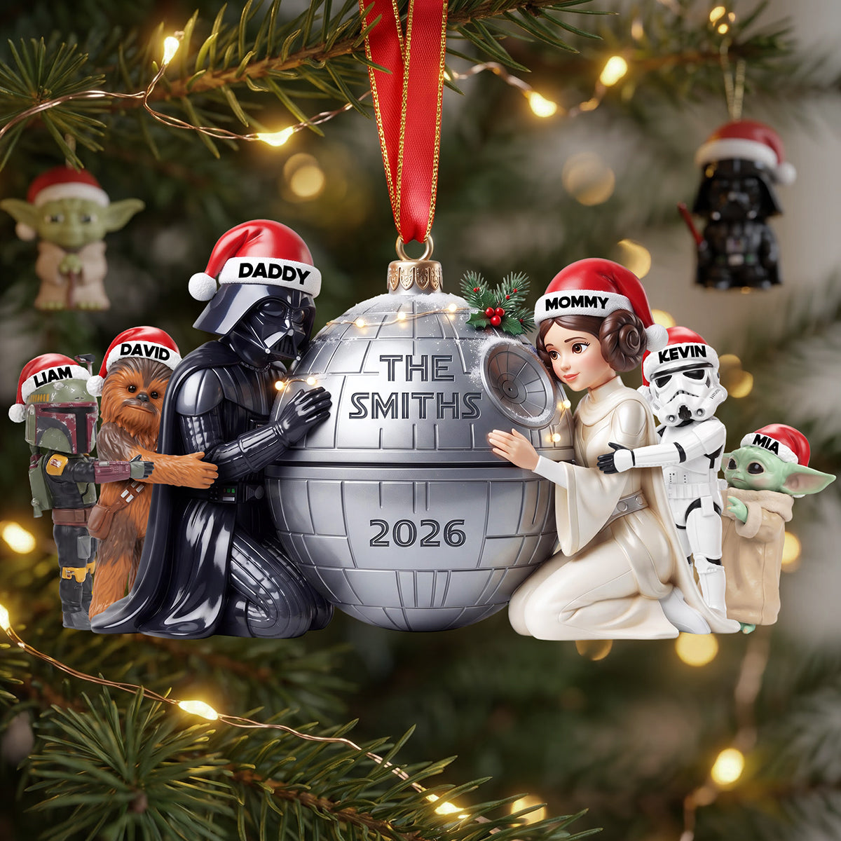 Sci-Fi Family Christmas Ornament - Personalized Gifts For Family 01tyta040926