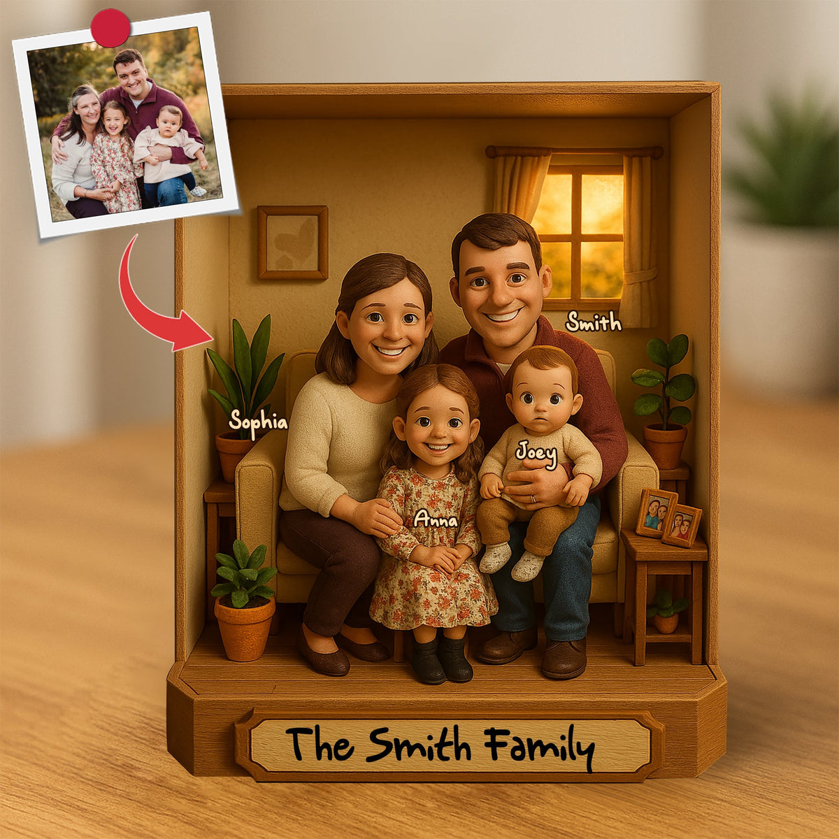 Personalized Custom Photo Gifts For Family Acrylic Plaque 02XQLU100425-Homacus