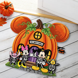 Pumpkin House Doormat - Personalized Halloween Gifts For Family 02naqn140825-Homacus