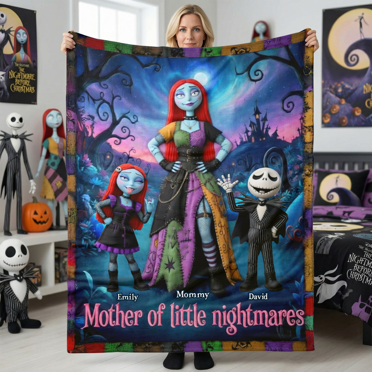 Mother Of Frightful Cheer Blanket - Personalized Gifts For Moms 05TYQN080426-Homacus