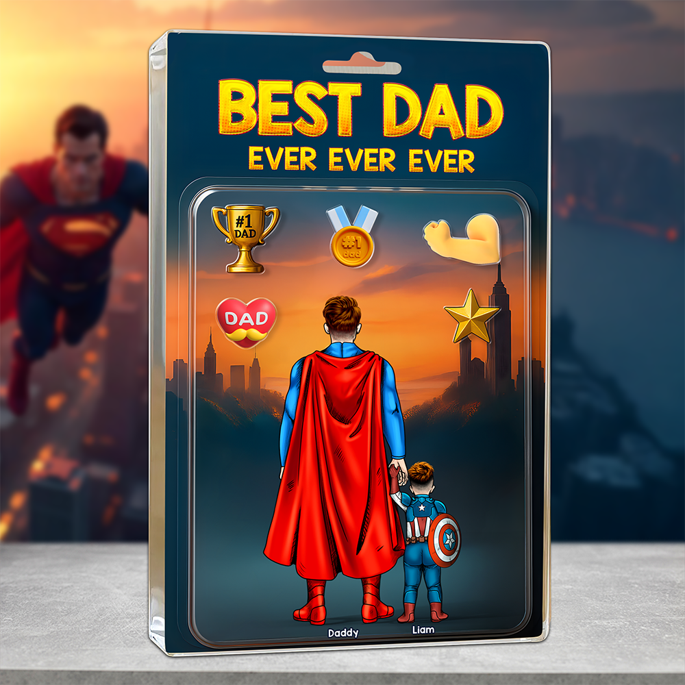 Super Dad Plaque - Personalized Gifts For Dad 01hupu300425pa-Homacus