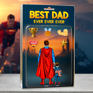 Super Dad Plaque - Personalized Gifts For Dad 01hupu300425pa-Homacus