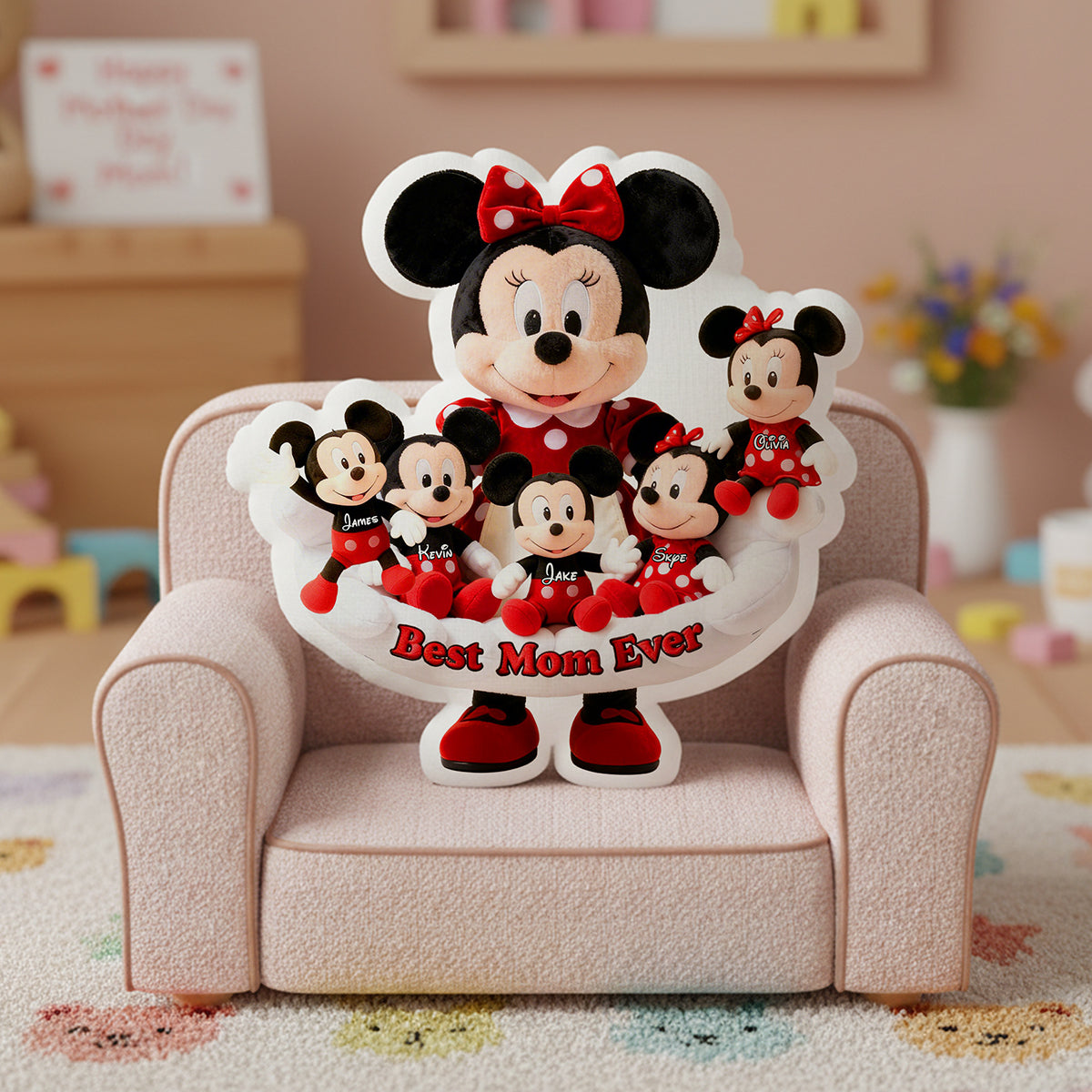 Best Mom Ever Custom Shaped Pillow - Personalized Gifts For Mother 02kita110226-Homacus