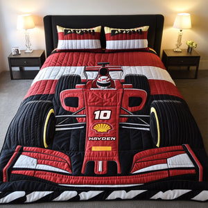 Speed Car Adventure Quilt Bed Set Special Line - Personalized Gift For Racing Lovers 01TGLU110725-Homacus