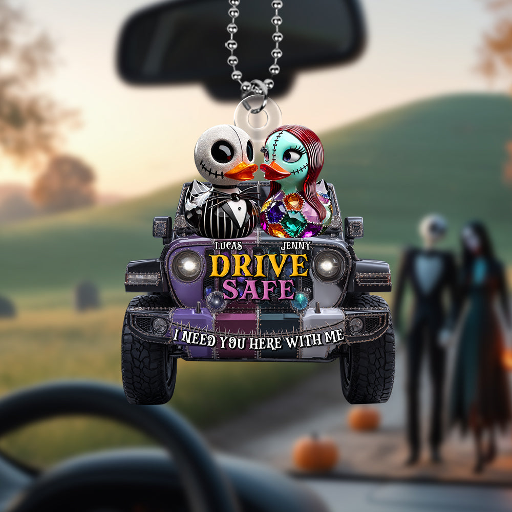 Horror Offroad Couple Car Ornament - Personalized Gifts For Couple 02tgtn280525-Homacus