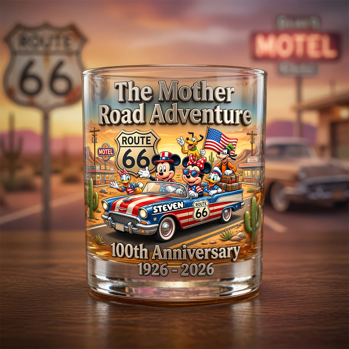 100 Years of Adventure Custom Glass - Personalized Gifts For Road Trip Lovers 02tydh080626-Homacus
