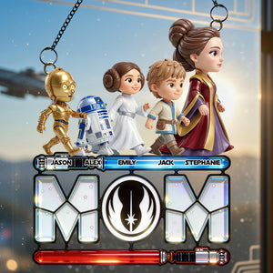 Warrior Mom Suncatcher Ornament - Personalized Gifts For Mom 01NADT040426-Homacus