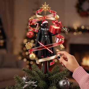 Dark Christmas Tree Topper - Personalized Gifts For Christmas 01hata110826-Homacus