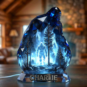Mysterious Sasquatch Light Box, Personalized Gifts For Bigfoot Seekers 03qhtn181225-Homacus