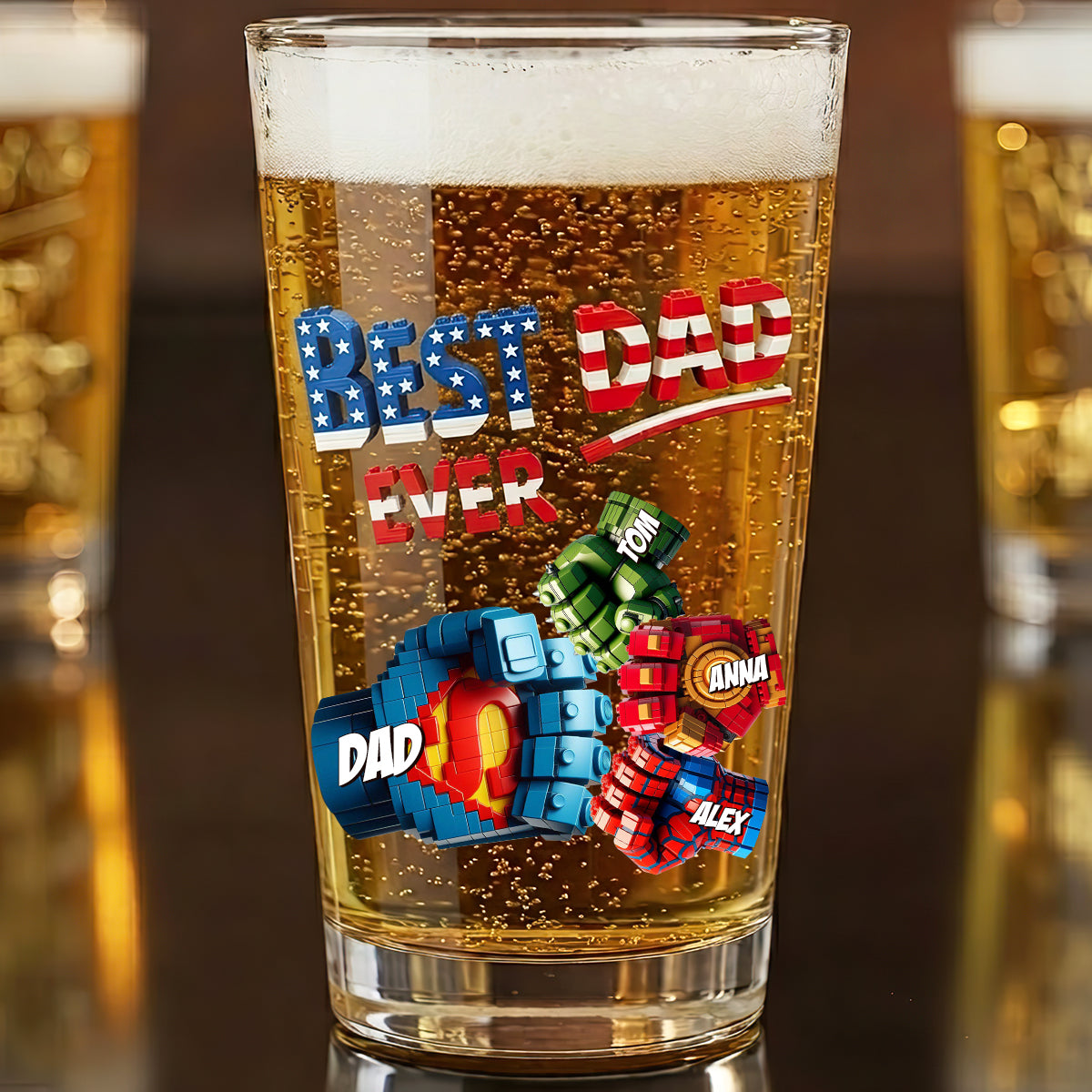 Legendary Dad Drinking Glass - Personalized Gifts For Dads 05OHDT220526-Homacus