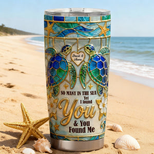 Ocean Love Tumbler - Personalized Gifts For Couple Tumbler 05TOTN150126-Homacus