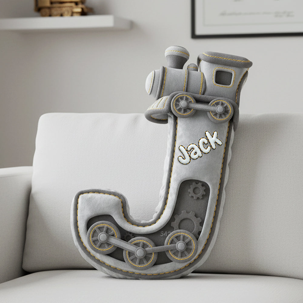 Alphabet Letter Pillow - Personalized Gifts For Train Lovers 02ohta041225-Homacus