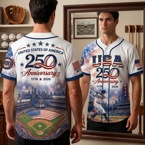 American 250 Baseball Jersey, Personalized Gifts For Sport Lovers 02qhlu250626-Homacus
