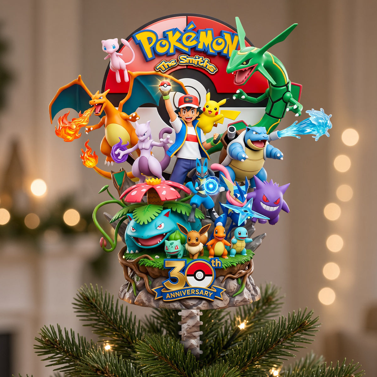 30th Anniversary Creature Acrylic Christmas Tree Topper - Personalized Gifts For Christmas 01nadh210926