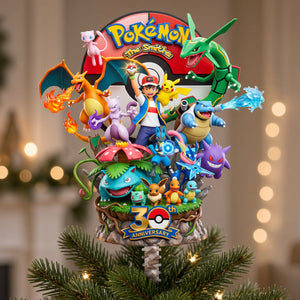 30th Anniversary Creature Acrylic Christmas Tree Topper - Personalized Gifts For Christmas 01nadh210926