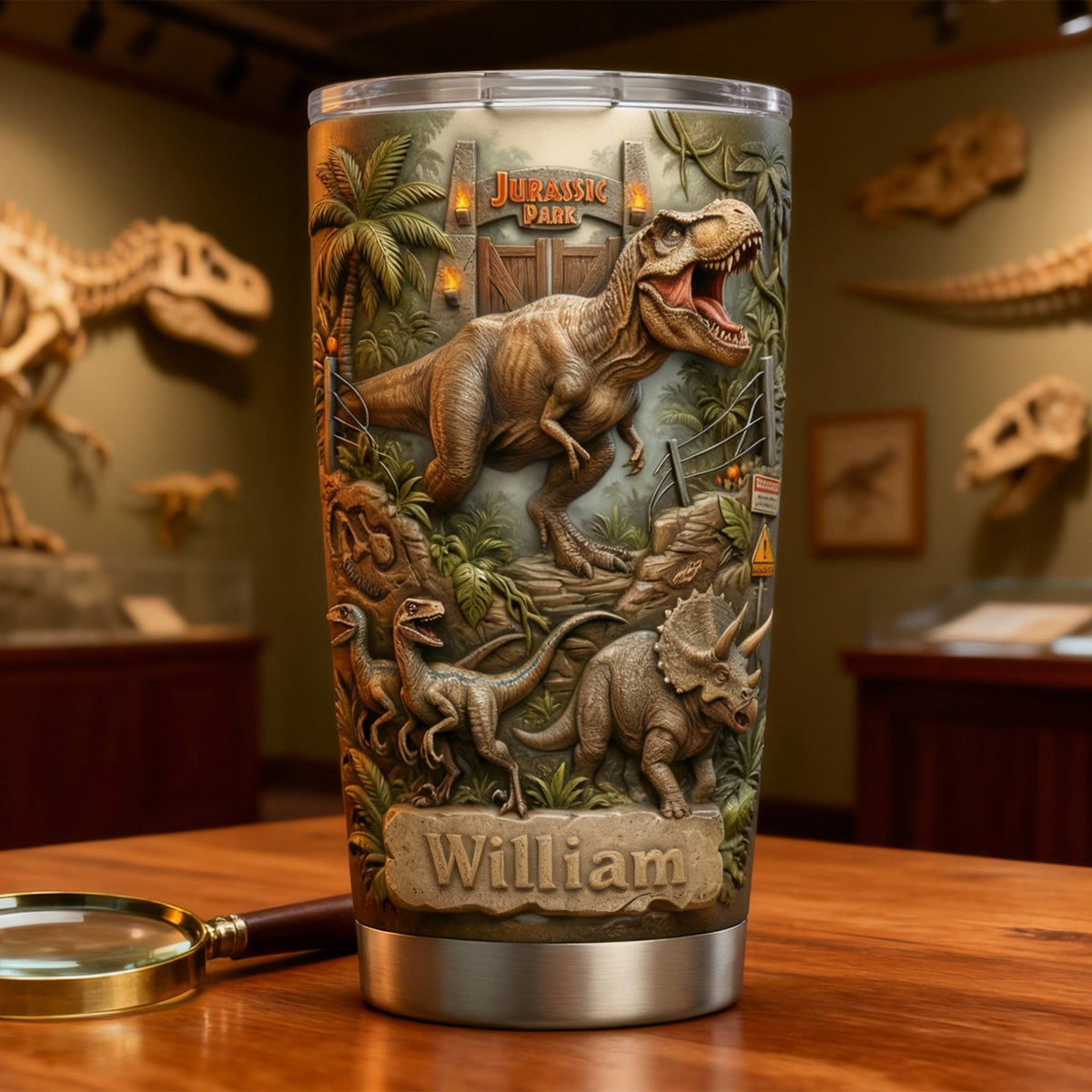 Dinosaur Tumbler Personalized Gifts For Dinosaur Lovers 01patn170126-Homacus