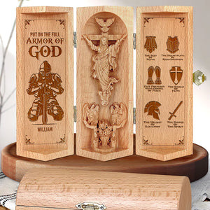 Personalized Gifts For Christian Wooden Cylinder Sculpture of Jesus Christ 01TOQN040225-Homacus
