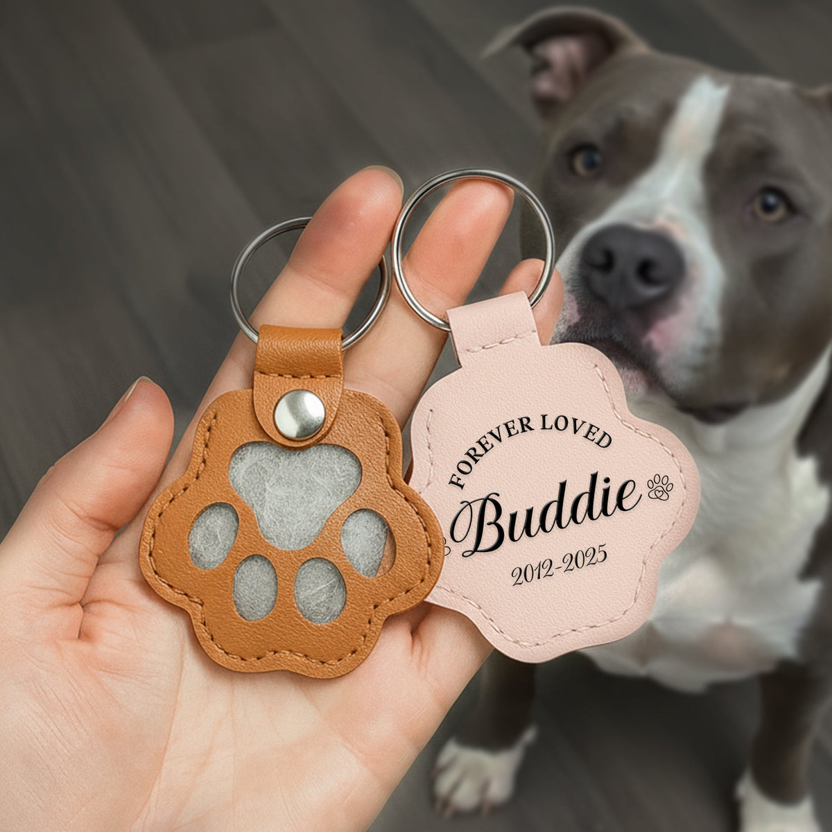 Always With You Pet Fur Storage Keychain - Personalized Memorial Gift For Pet Lovers 08LALU021025-Homacus