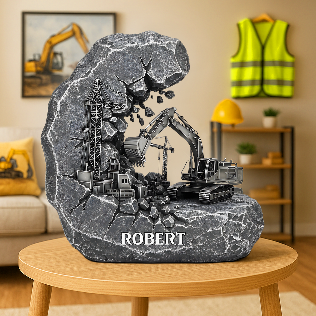 Excavator Operator Acrylic Plaque - Personalized Gifts For Construction Worker 03qhpu110625-Homacus