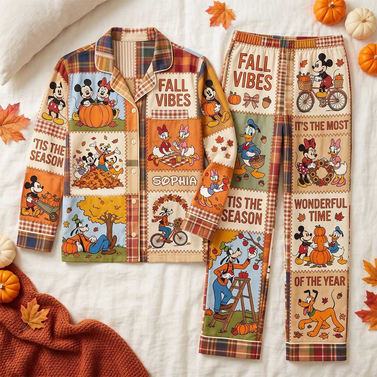 Beloved Autumn Pajama Set - Personalized Gifts 05QHTN250826