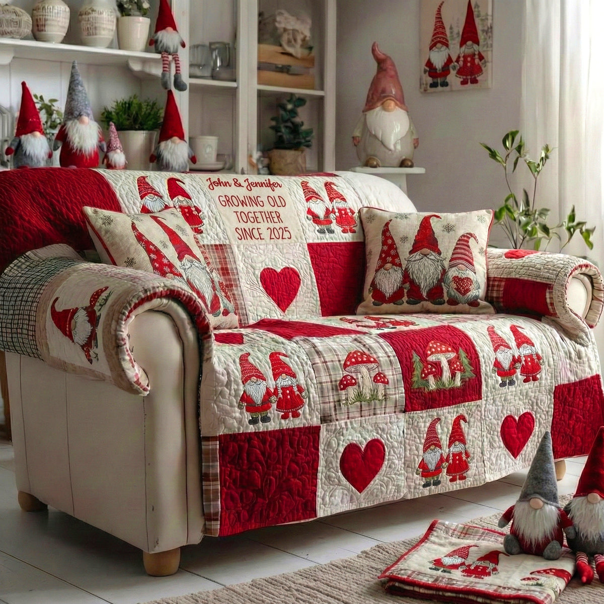 Personalized Gifts For Couple Quilted Sofa Cover 01tgtn220125