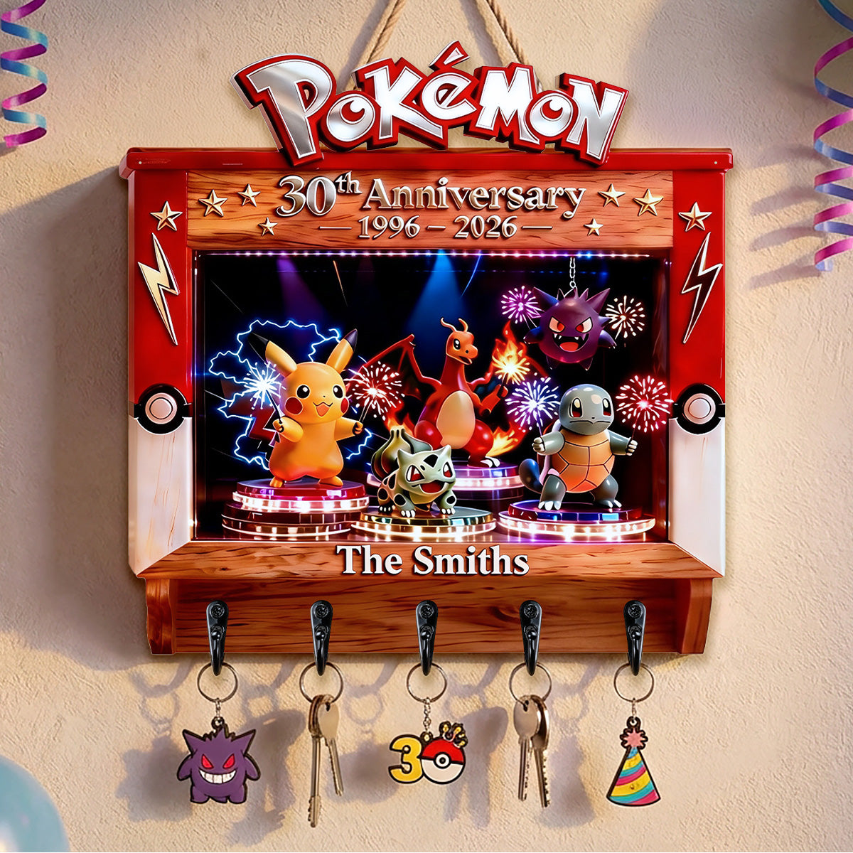 30th Anniversary Key Hanger For Game Lovers - Personalized Gifts 05tgmg020326-Homacus