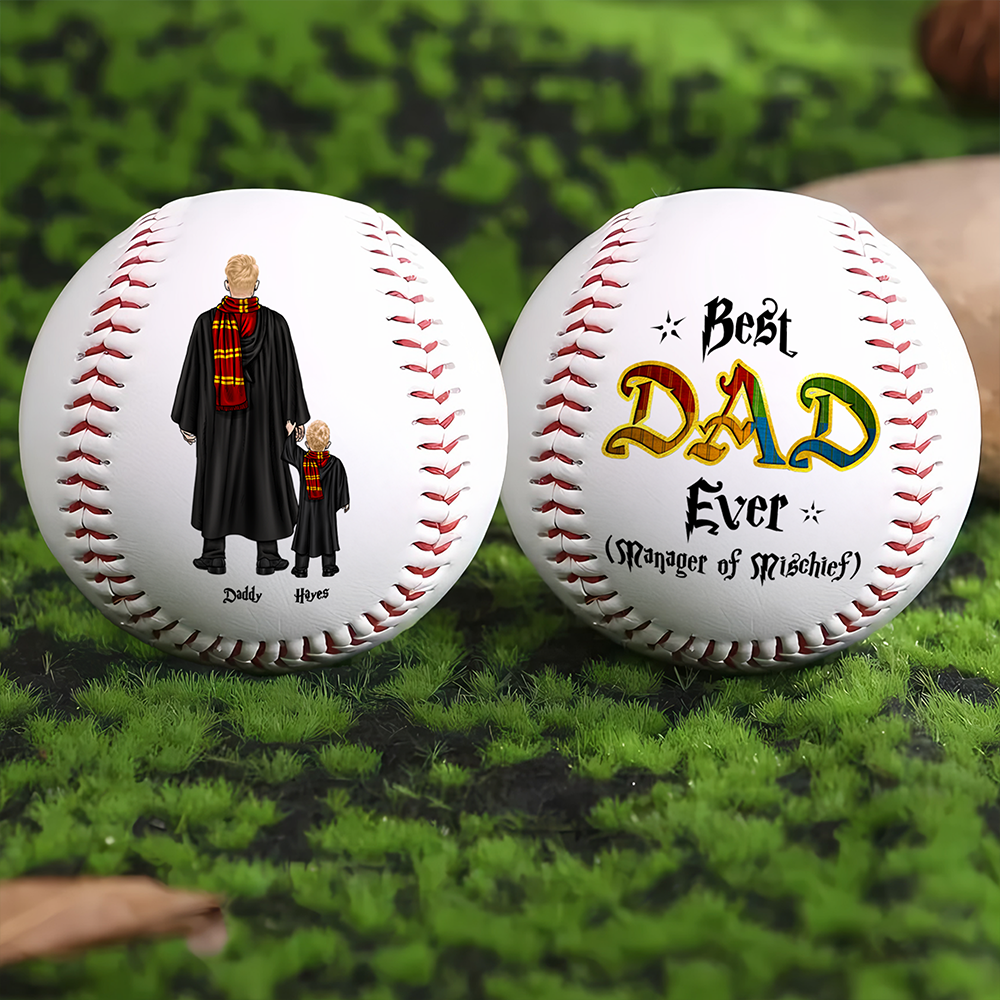Personalized Gift For Dad Baseball Father's Day Wizard Dad 052ACHU050425TM-Homacus