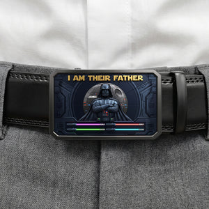 I'm Their Father Leather Belt With Buckle Personalized Gifts For Dad 02NATN280426-Homacus