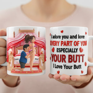 Cheeky Couple Coffee Mug - Personalized Gifts For Couples 01natn131225-Homacus