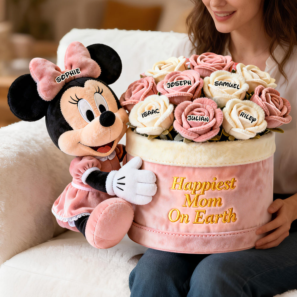 Happiest Mom On Earth Pillow - Personalized Gifts For Mom 02NADT050226-Homacus