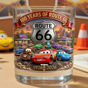100th Anniversary Round Glass - Personalized Gifts For Racing Lovers 02tylu080626-Homacus