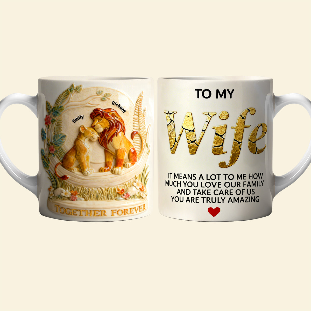 Together Forever Coffee Mug - Personalized Gifts For Mother's Day 03toqn260226-Homacus
