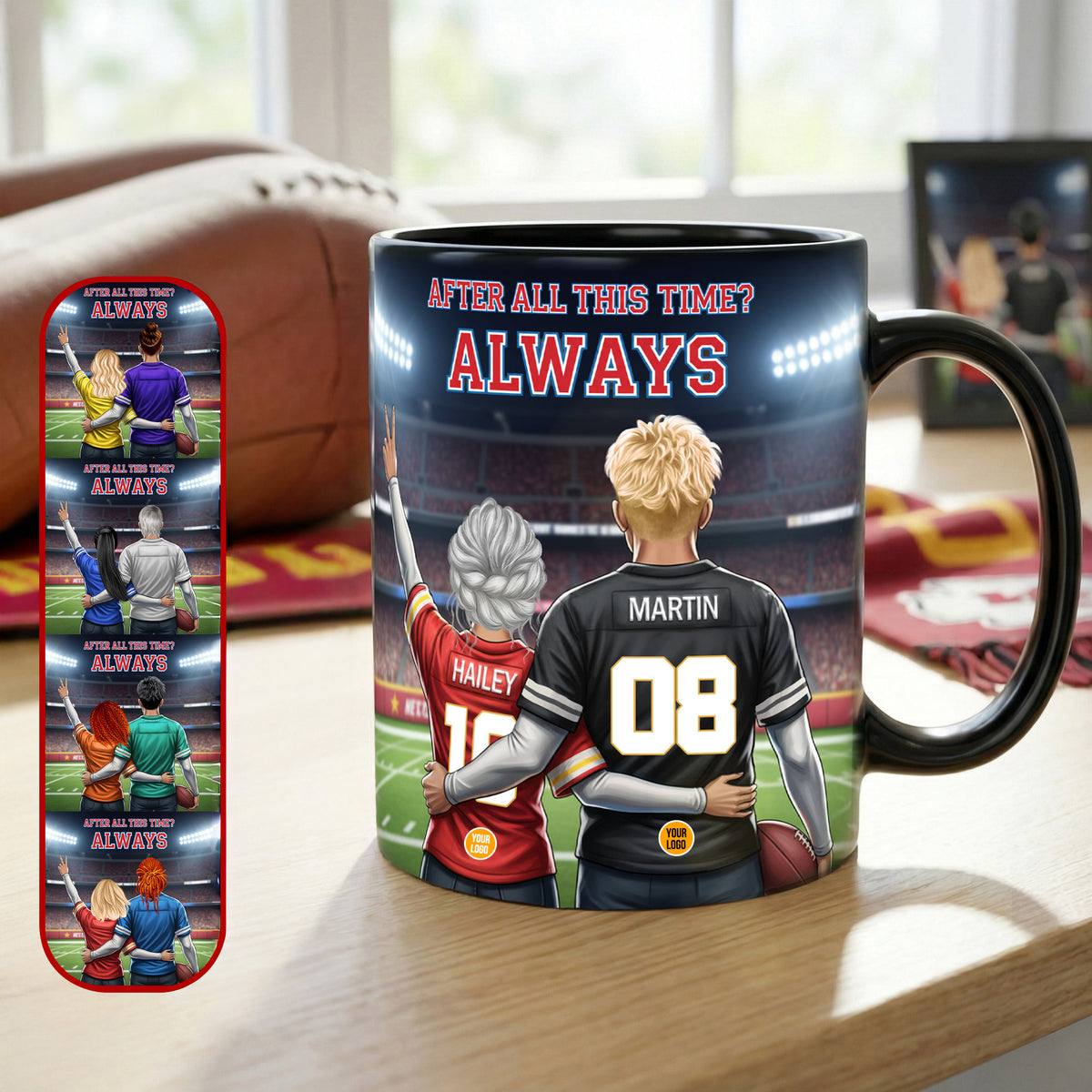 Sport Lover Couple Coffee Mug - Personalized Gifts For Couple Sport Fans Coffee Mug 01HUMG241125-Homacus