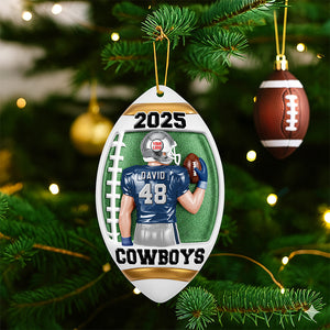 American Football Player Ornament - Personalized Gifts For Players 02huqn300825-Homacus