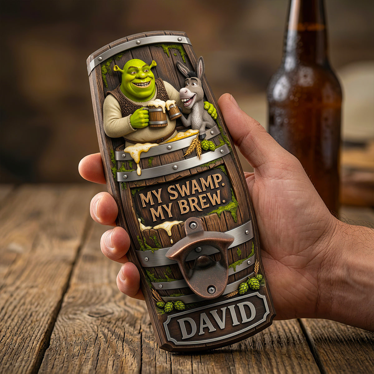 Woodland Ogre Wall Hanging Bottle Opener - Personalized Gift 04HADT210726-Homacus