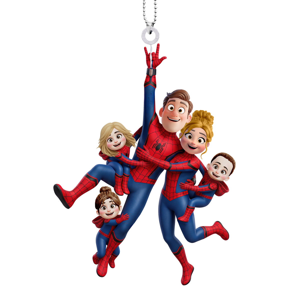 Fun Swing Family Car Hanging Ornament - Personalized Gifts For Family 03qhqn200726-Homacus