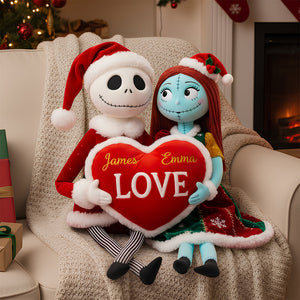 Christmas Couple Custom Shaped Pillow - Personalized Gifts For Couples 05TODT081125-Homacus