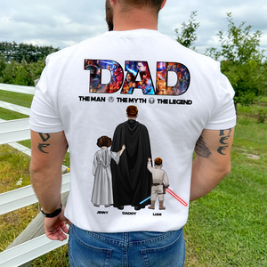 The Galaxy Dad Shirt - Personalized Gifts For Dad 01HUPU270525HHHG-Homacus