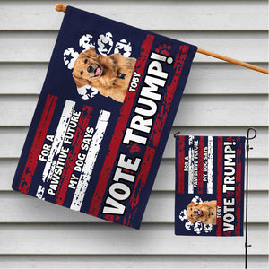 Personalized Gifts For Dog Lovers House Flag, Pawsitive Future 03KAMH110724-Homacus