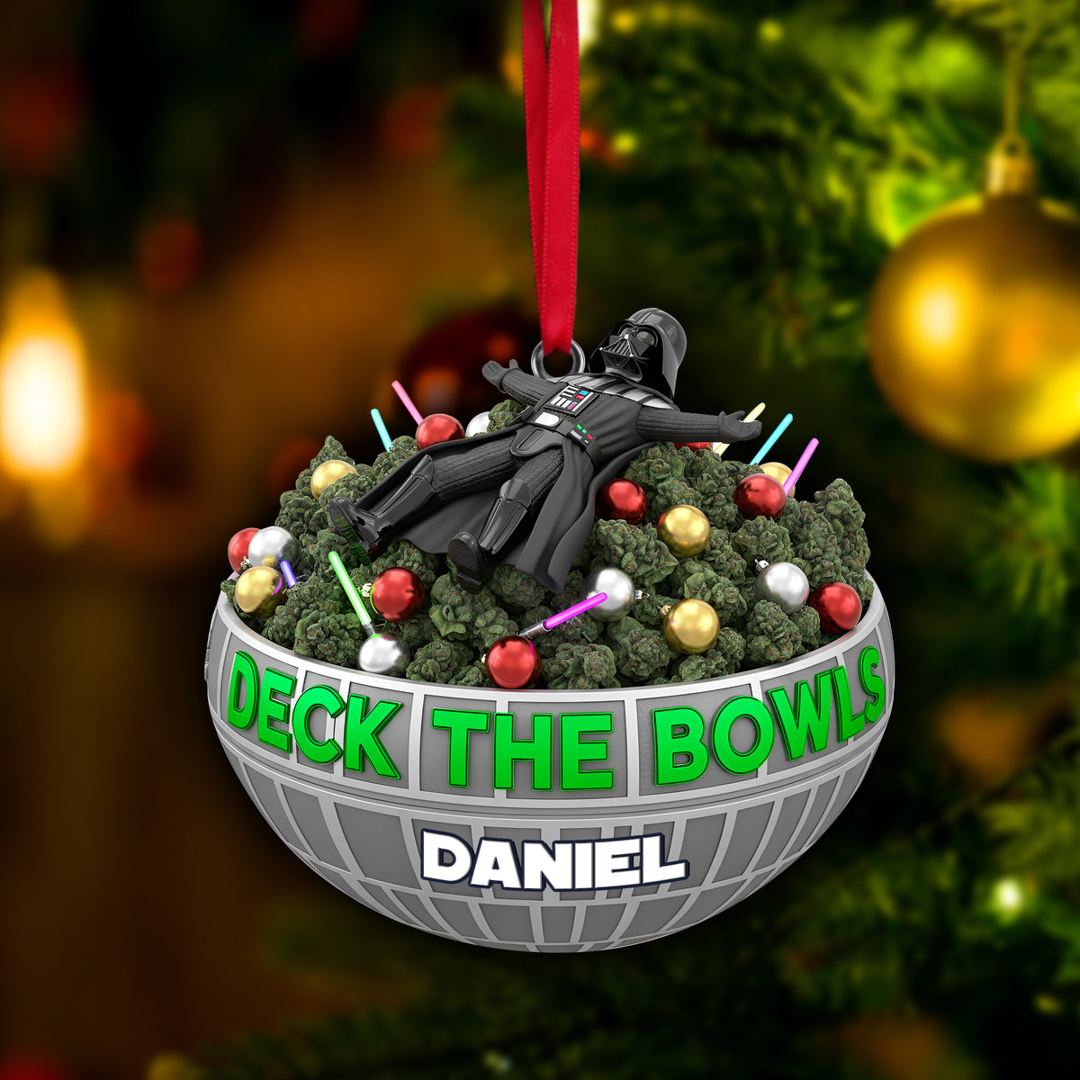 Deck The Bowl Ornament - Personalized Gifts For Stoners 07TOLU041025-Homacus