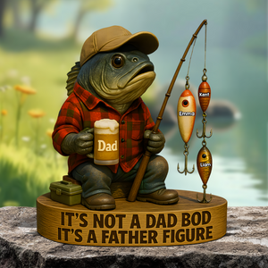 Fishing Dad Acrylic Plaque - Personalized Gift For Dad 03XQPU020525-Homacus