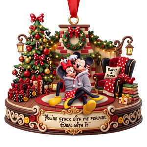 Stuck On You Christmas Ornament - Personalized Gifts For Couple 07TOQN230926-Homacus