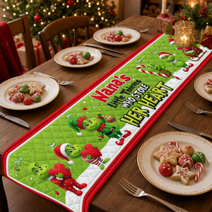 Little Thieves Quilted Table Runner - Personalized Christmas Gifts For Grandma 04nalu130826-Homacus