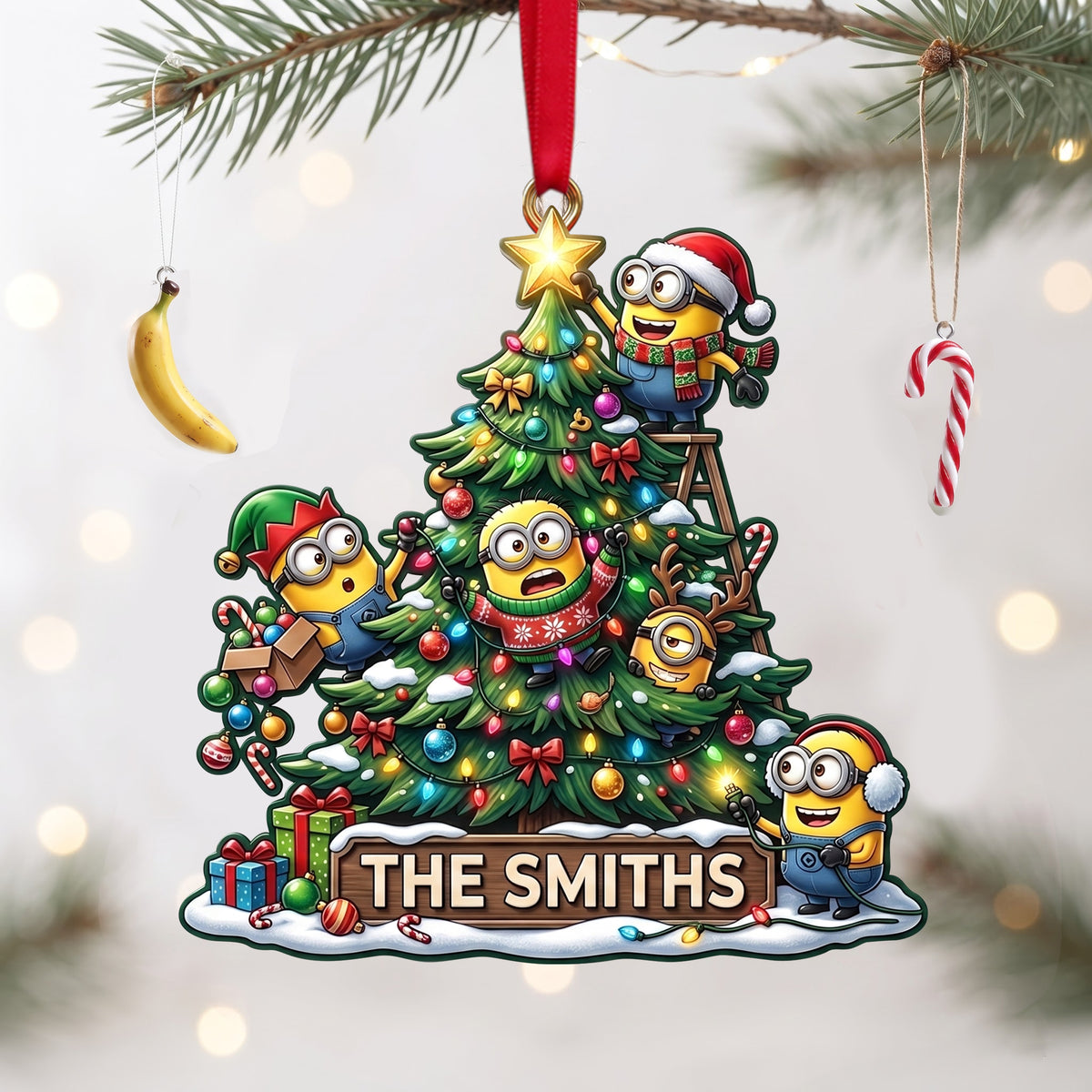 Holiday Little Helpers - Personalized Christmas Ornament 06halu030826-Homacus