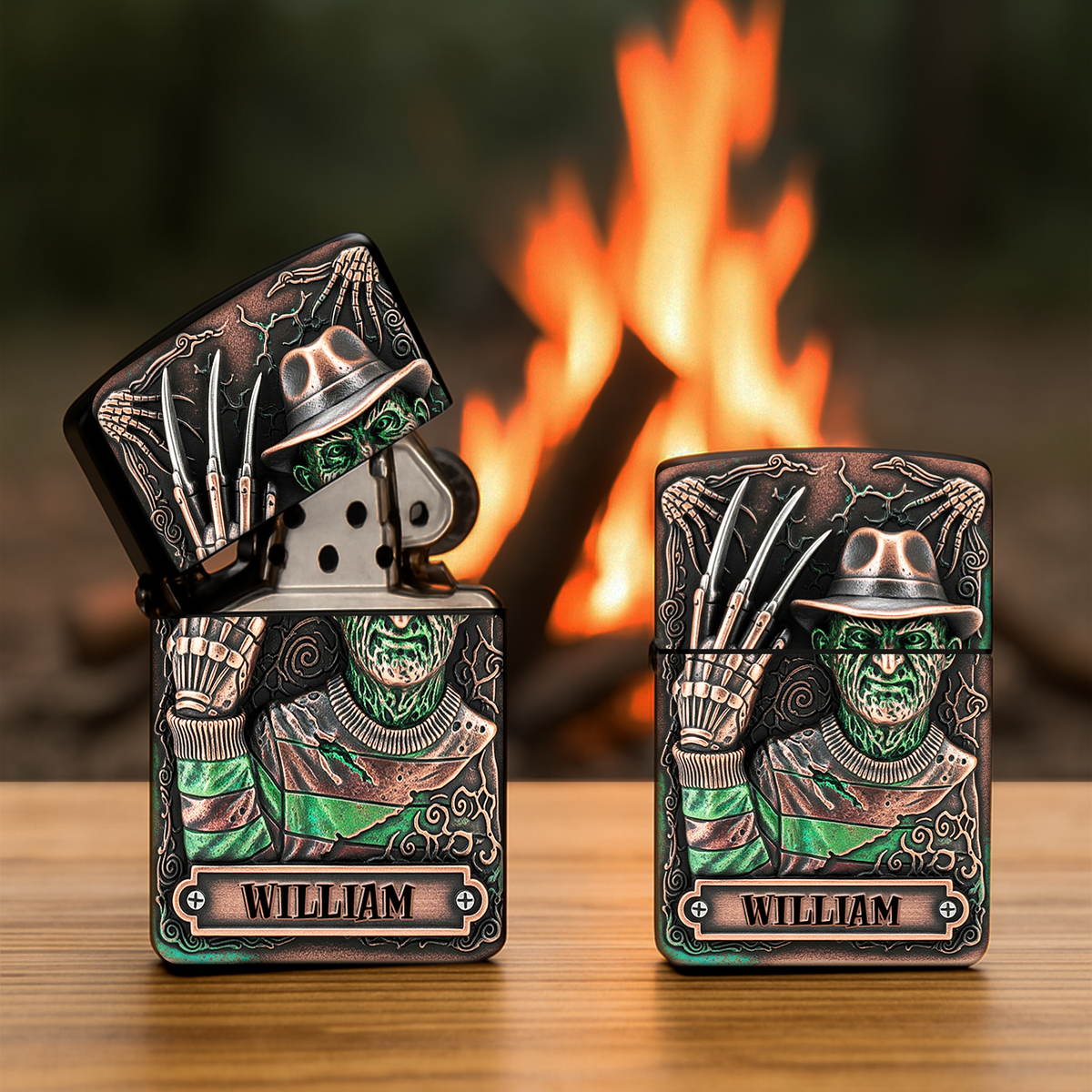 Creepy Characters Lighter - Personalized Halloween Gifts-Homacus