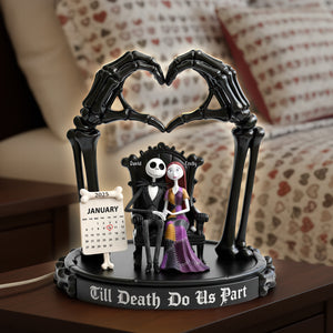 Spooky Couple Acrylic Light Box - Personalized Gifts For Couple 04toqn241225-Homacus