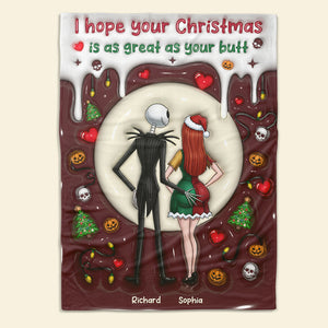 Naughty Couple Blanket - Personalized Gifts For Couples 05NAQN031125-Homacus