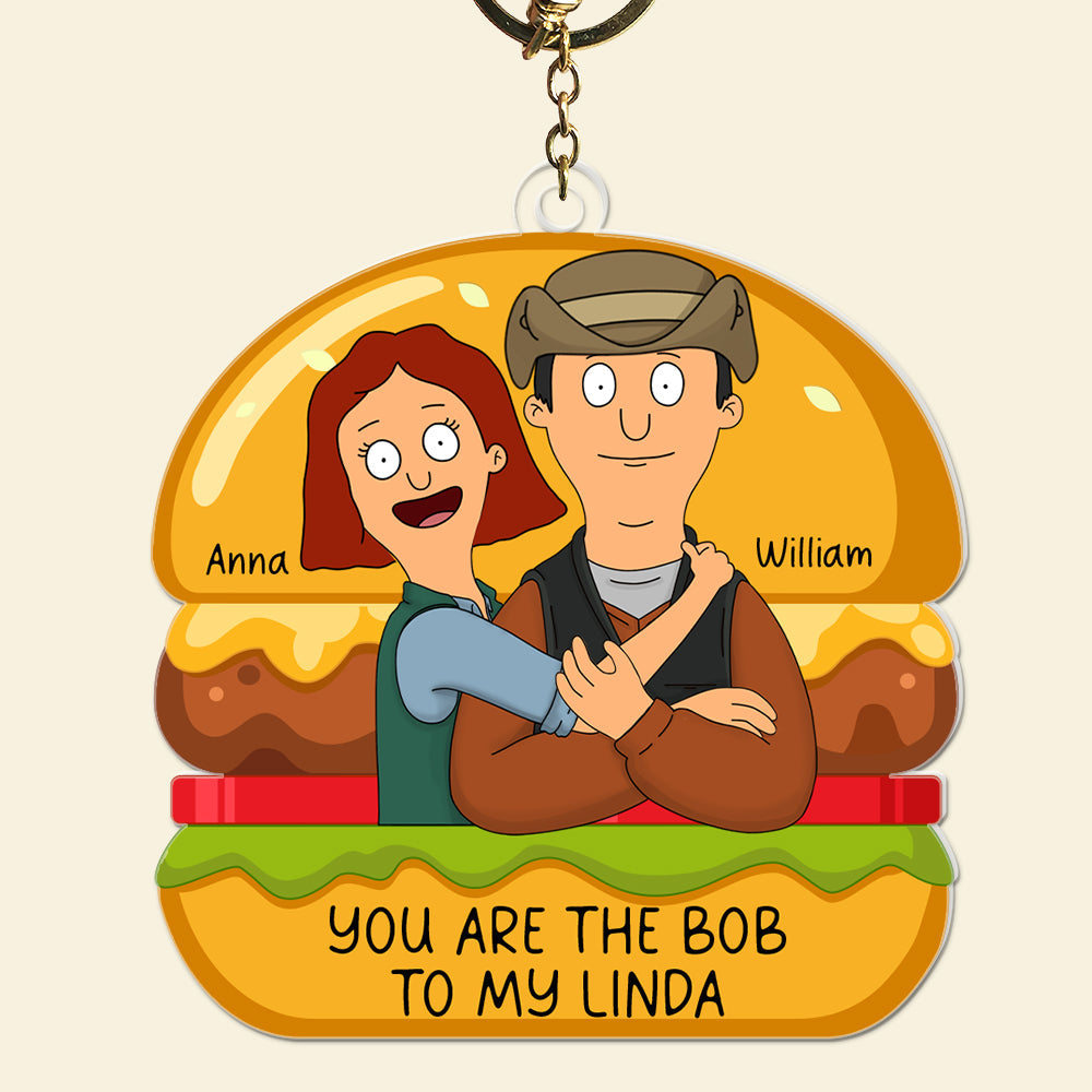 Personalized Gifts For Couple Keychain Hugging Couple 05NAQN060225HG-Homacus