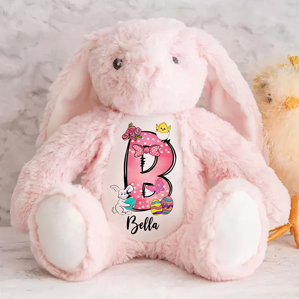 Personalized Gift For Easter Day Alphabet Stuffed Bunny 04XQMH130325-Homacus